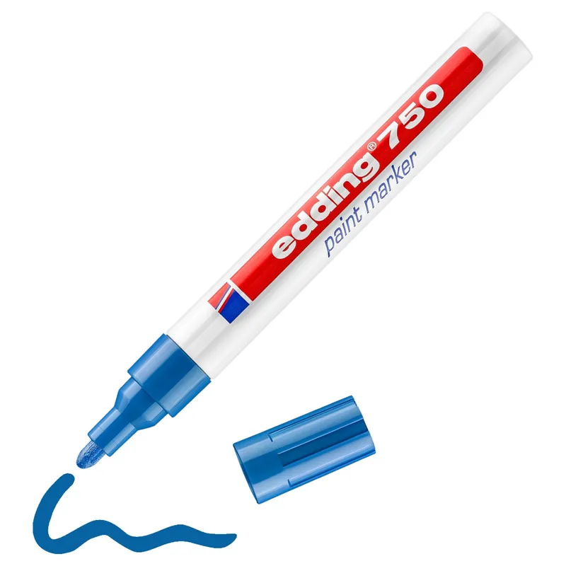 Sonderangebot Edding 750 Lackmarker blauRundspitze 2-4 mm