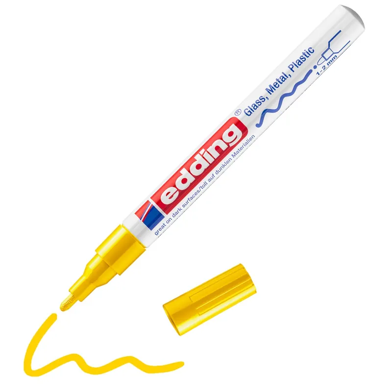Top-Preis Edding 751 Lackmarker gelbRundspitze 1-2 mm
