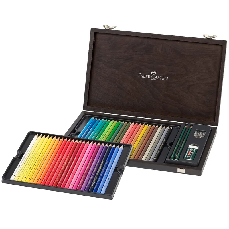 Handgefertigt Polychromos Künstlerfarbstift - 48er HolzkofferFaber-Castell 110006