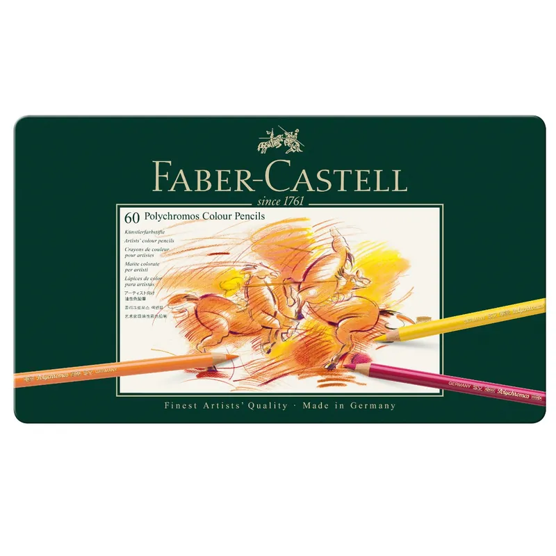 Polychromos Künstlerfarbstift - 60er MetalletuiFaber-Castell 110060 Gratis Versand