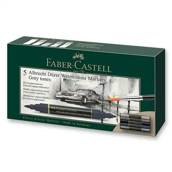 Albrecht Dürer Marker 5er Set Awasservermalbarer Aquarellmarker Neue Kollektion