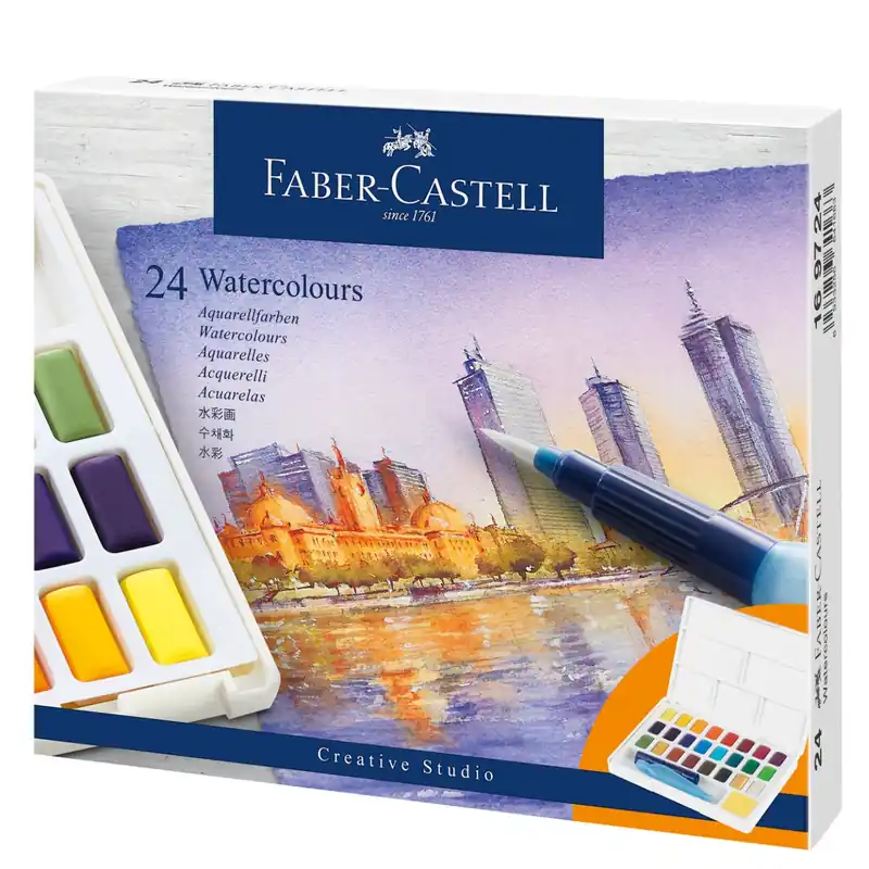 Direktkauf Aquarellfarben Creativ Studio - 24er KunststoffetuiFaber-Castell 169724